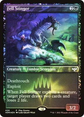 Fell Stinger (Play Promo) (Innistrad: Crimson Vow) Promo: General (Español)  Foil