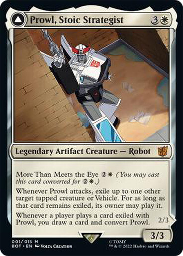SJ Prowl, Stoic Strategist // Prowl, Pursuit Vehicle Transformers English Non-foil