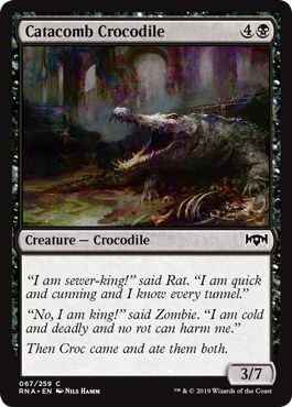 Catacomb Crocodile 067/259
Ravnica Allegiance Singles