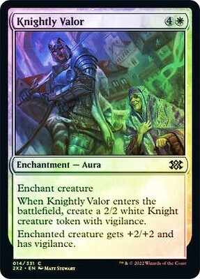 Knightly Valor 014/331 - Double Masters 2022 Foil