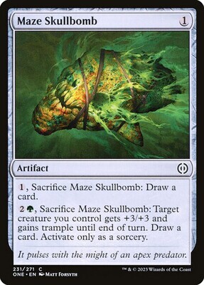 Maze Skullbomb
Phyrexia: All Will Be One
English
Non-foil