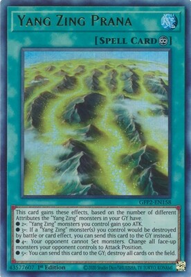 Yang Zing Prana - GFP2-EN158 - Ultra Rare 1st Edition Ghosts From The Past: The 2nd Haunting 1st Edition Singles