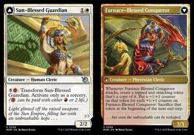 Sun-Blessed Guardian // Furnace-Blessed Conqueror 0038 March of the Machine Singles