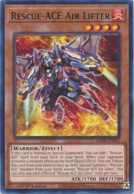 Rescue-ACE Air Lifter - AMDE-EN002 - Rare 1st Edition Amazing Defenders 1st Edition Singles