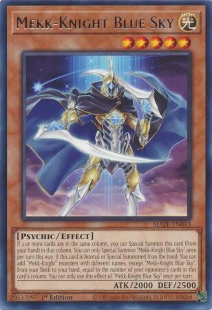 Mekk-Knight Blue Sky - MAZE-EN043 - Rare 1st Edition Maze of Memories 1st Edition Singles