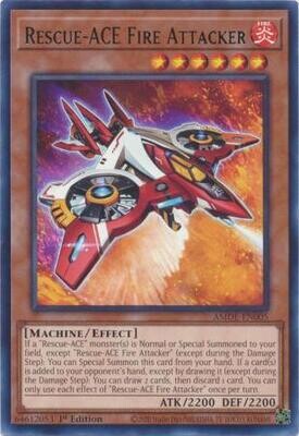 Rescue-ACE Fire Attacker - AMDE-EN005 - Rare 1st Edition Amazing Defenders 1st Edition Singles