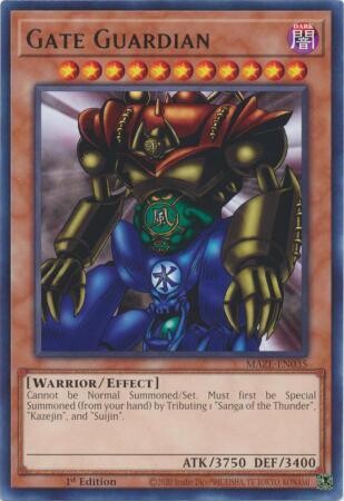 Gate Guardian - MAZE-EN035 - Rare 1st Edition Maze of Memories 1st Edition Singles