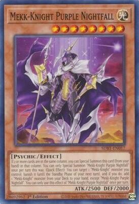 Mekk-Knight Purple Nightfall - SDBT-EN017 - Common 1st Edition Beware of Traptrix 1st Edition Singles (espanol)