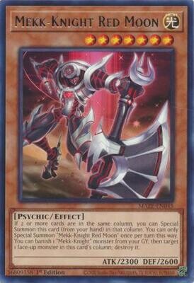 Mekk-Knight Red Moon - MAZE-EN045 - Rare 1st Edition Maze of Memories 1st Edition Singles (espanol)
