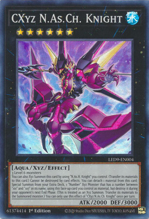 CXyz N.As.Ch. Knight - LED9-EN004 - Super Rare 1st Edition
Legendary Duelists: Duels from the Deep 1st Edition Singles