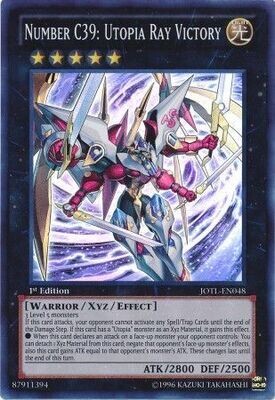 Number C39: Utopia Ray Victory - JOTL-EN048 - Super Rare 1st Edition
Judgment of the Light 1st Edition Singles