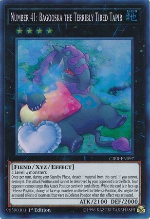 Number 41: Bagooska the Terribly Tired Tapir - CIBR-EN097 - Super Rare 1st Edition
Circuit Break 1st Edition Singles