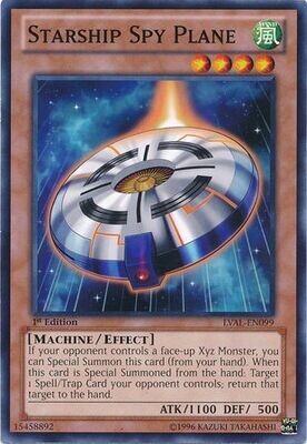 Starship Spy Plane - LVAL-EN099 - Common 1st Edition Legacy of the Valiant 1st Edition Singles