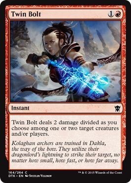 Twin Bolt 164/264 Dragons of Tarkir Singles.