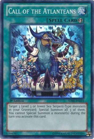 Call of the Atlanteans - SDRE-EN023 - Super Rare 1st Edition Structure Deck: Realm of the Sea Emperor 1st Edition Singles