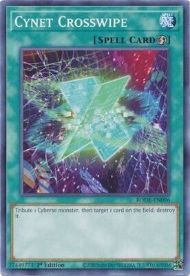 Cynet Crosswipe - BODE-EN096 - Common 1st Edition Burst of Destiny 1st Edition Singles (espanol)