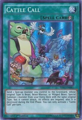 Cattle Call - SHVI-EN081 - Super Rare 1st Edition Shining Victories 1st Edition Singles