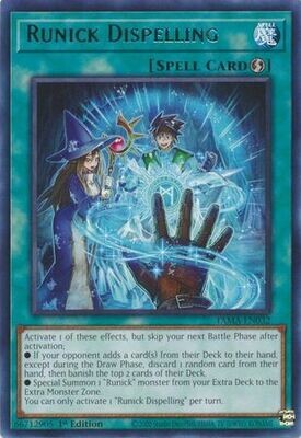 Runick Dispelling - TAMA-EN032 - Rare 1st Edition Tactical Masters 1st Edition Singles