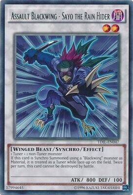 Assault Blackwing - Sayo the Rain Hider - TDIL-EN047 - Rare Unlimited
The Dark Illusion Unlimited Singles