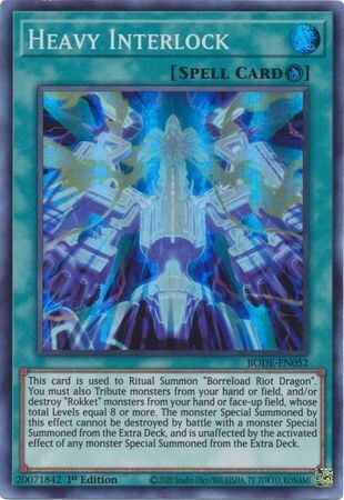 Heavy Interlock - BODE-EN052 - Super Rare 1st Edition
Burst of Destiny 1st Edition Singles