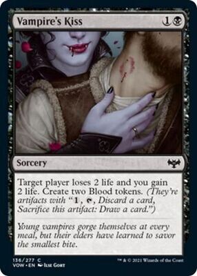 Vampire&#39;s Kiss 136/277 - Innistrad: Crimson Vow Singles (Español)