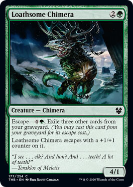 Loathsome Chimera 177/254 - Theros: Beyond Death Singles (Español)