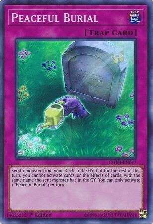 Peaceful Burial - CHIM-EN077 - Super Rare 1st Edition Chaos Impact 1st Edition Singles *Espanol*
