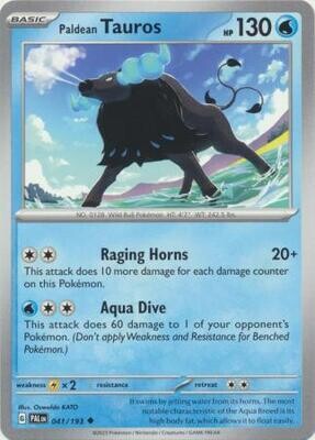 MY01 Paldean Tauros - 041/193 - Uncommon
Scarlet &amp; Violet: Paldea Evolved Singles