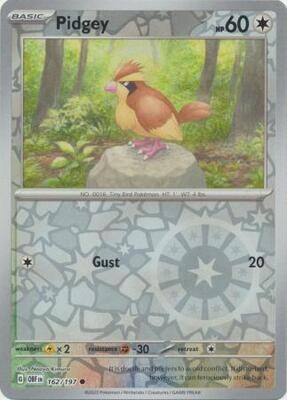 MY01 Pidgey - 162/197 - Common Reverse Holo
Obsidian Flames Reverse Holo Singles