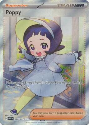 MY01 Poppy - 220/197 - Full Art Secret Rare
Obsidian Flames Singles