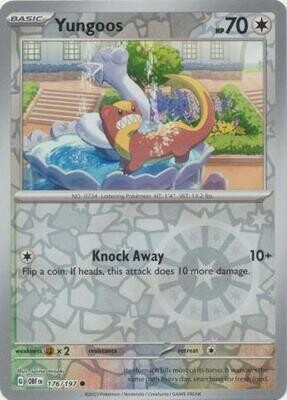 MY01 Yungoos - 176/197 - Common Reverse Holo
Obsidian Flames Reverse Holo Singles