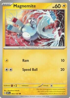Magnemite - 063/197 - Common Obsidian Flames Singles