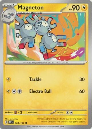 MY01 Magneton - 064/197 - Common
Obsidian Flames Singles