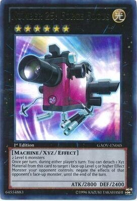 Number 25: Force Focus - GAOV-EN045 - Ultra Rare 1st Edition
Galactic Overlord 1st Edition Singles