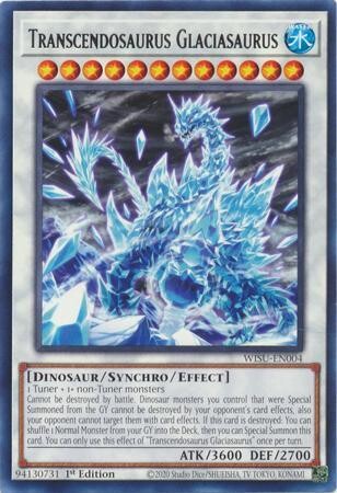 Transcendosaurus Glaciasaurus - WISU-EN004 - Rare 1st Edition
Wild Survivors 1st Edition Singles