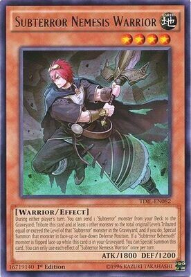 Subterror Nemesis Warrior - TDIL-ENSE3 Super Rare Limited Edition
The Dark Illusion 1st Edition Singles