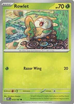 Rowlet - 013/197 - Common Obsidian Flames Singles