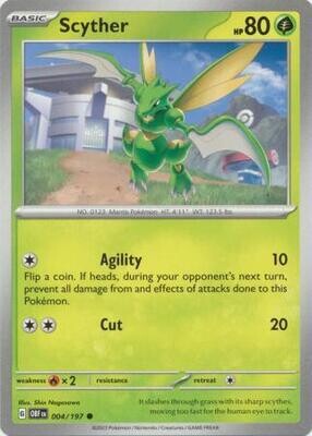 MY01 Scyther - 004/197 - Common
Obsidian Flames Singles