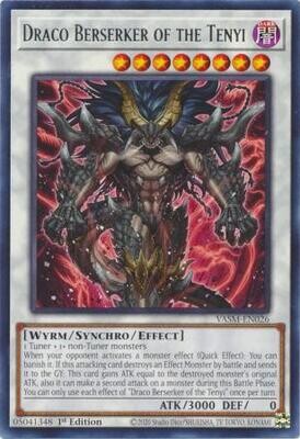 Draco Berserker of the Tenyi - VASM-EN026 - Rare 1st Edition Valiant Smashers 1st Edition Singles