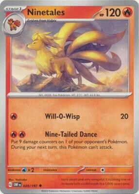Ninetales - 029/197 - Uncommon Obsidian Flames Singles