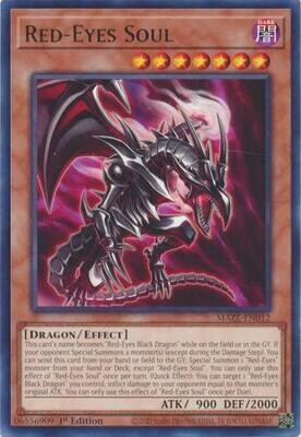 Red-Eyes Soul - MAZE-EN012 - Rare 1st Edition Maze of Memories 1st Edition Singles