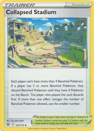 Collapsed Stadium - 137/172 - Uncommon Sword &amp; Shield: Brilliant Stars Singles