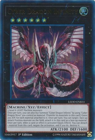 Cyber Dragon Infinity - LEDD-ENB31 - Ultra Rare 1st Edition
Legendary Dragon Decks Singles