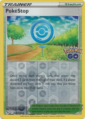 PokeStop - 068/078 - Uncommon Reverse Holo Pokemon Go Reverse Holo Singles