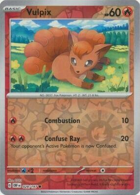 MY01 Vulpix - 028/197 - Common Reverse Holo Obsidian Flames Reverse Holo Singles