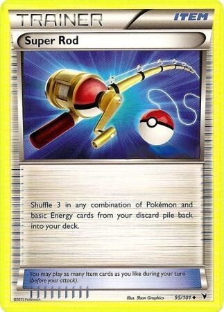 Super Rod - 95/101 - Uncommon Black &amp; White 3: Noble Victories Singles