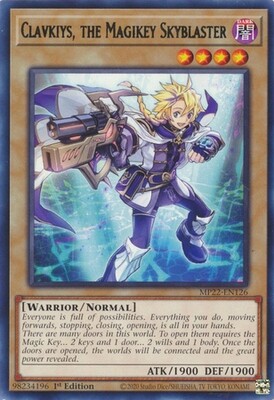 Clavkiys, the Magikey Skyblaster - MP22-EN126 - Rare 1st Edition 2022 Mega-Tin: Pharaoh&#39;s Gods 1st Edition Singles