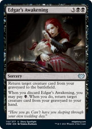 Edgar&#39;s Awakening 110/277 - Innistrad: Crimson Vow Singles (Español)