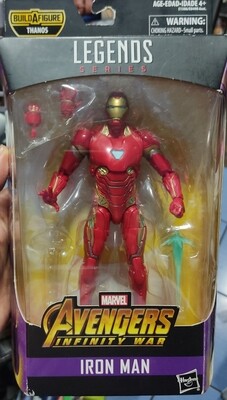 TS Iron Man Marvel Legends Figura 6 Pulgadas Incompleta