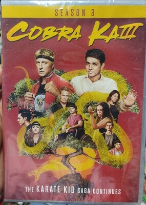 Cobra Kai 3 Season 3 DVD Nuevo Sellado